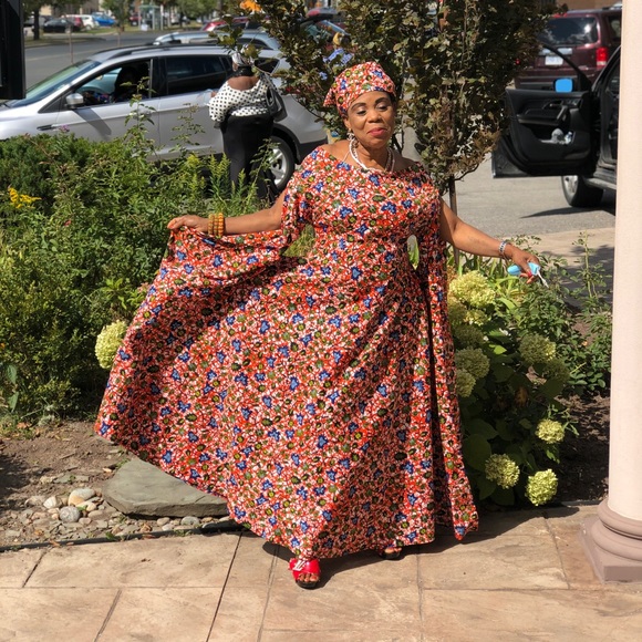 African print dress - Picture 2 of 3